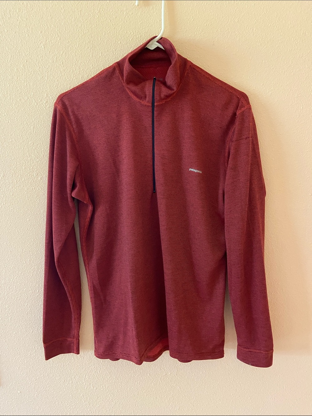 Mens Vintage Patagonia Capilene Quarter Zip Pullover, Size Small